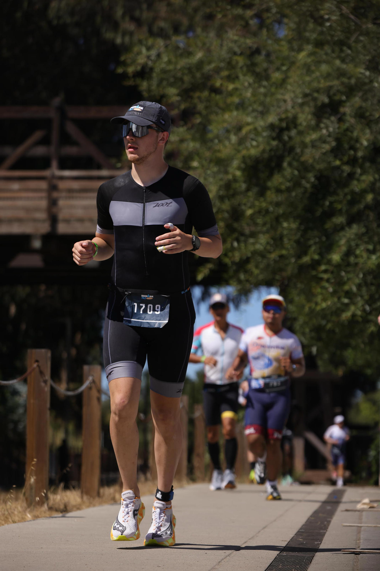 Pablo on the run course